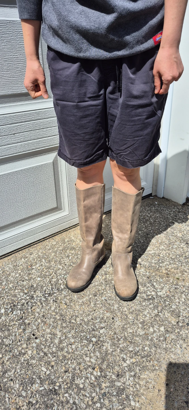 Women's Tan Leather Knee-High Boots - photo 3
