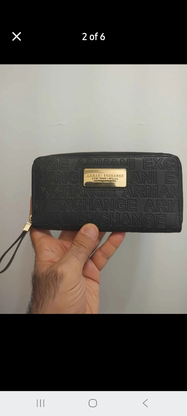Original Armani Exchange Zip Around Wallet Wristlet - photo 2