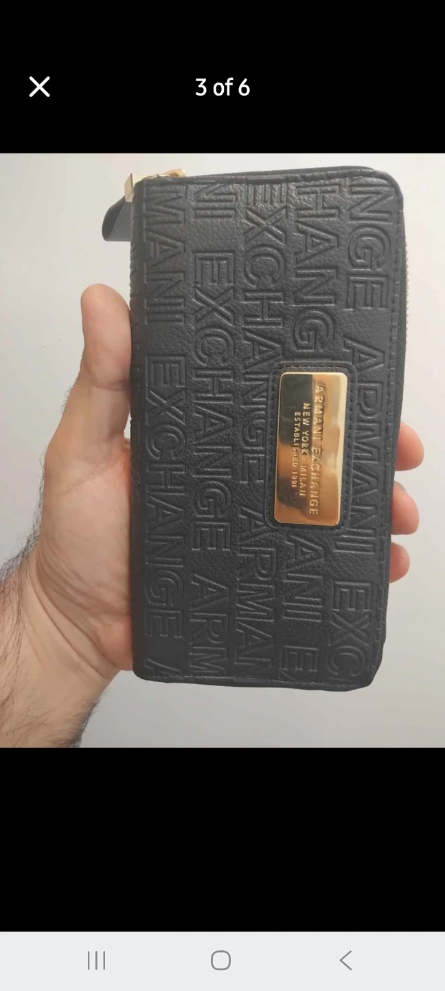 Original Armani Exchange Zip Around Wallet Wristlet - photo 3