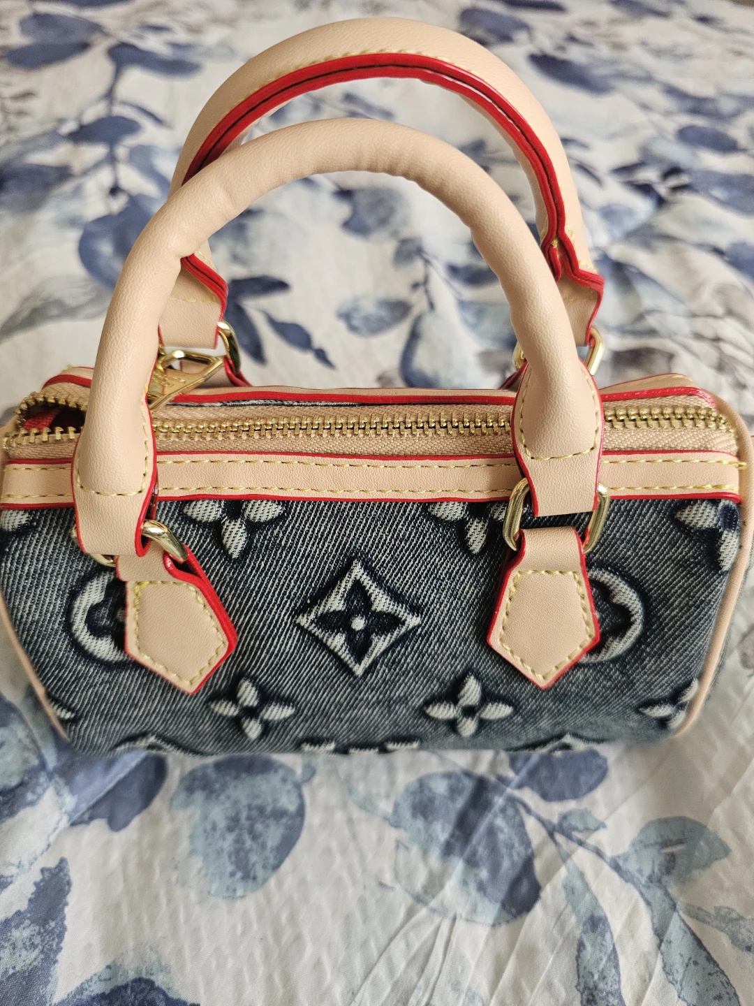 Louis Vuitton Denim Monogram Speedy Mini Bag