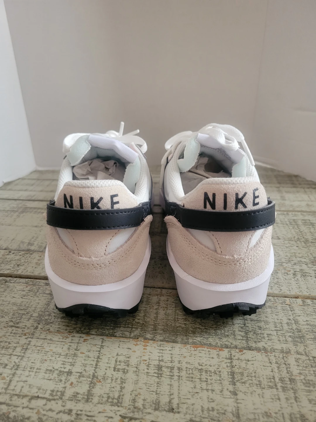 Nike Waffle Trainer 2 SE Sneakers - White/Black/Tan - photo 4