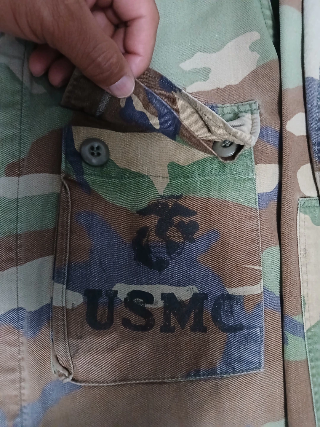 USMC Woodland Camouflage Combat Jacket - photo 5