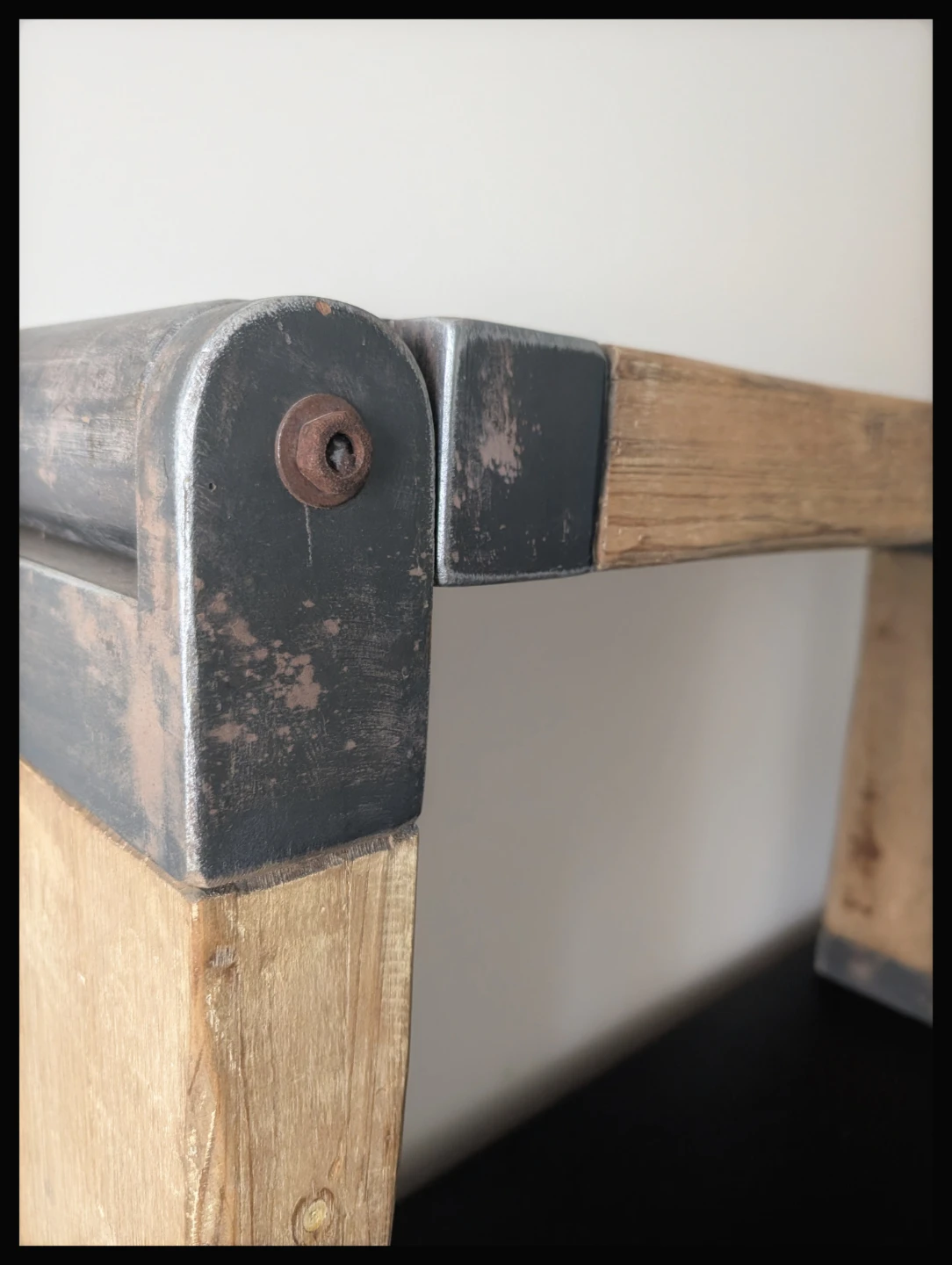 Industrial/Rustic style console table - photo 3