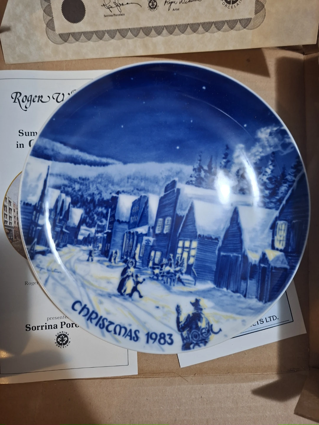 Sorrina Porcelain "Main Street, Barkerville" Collector Plate