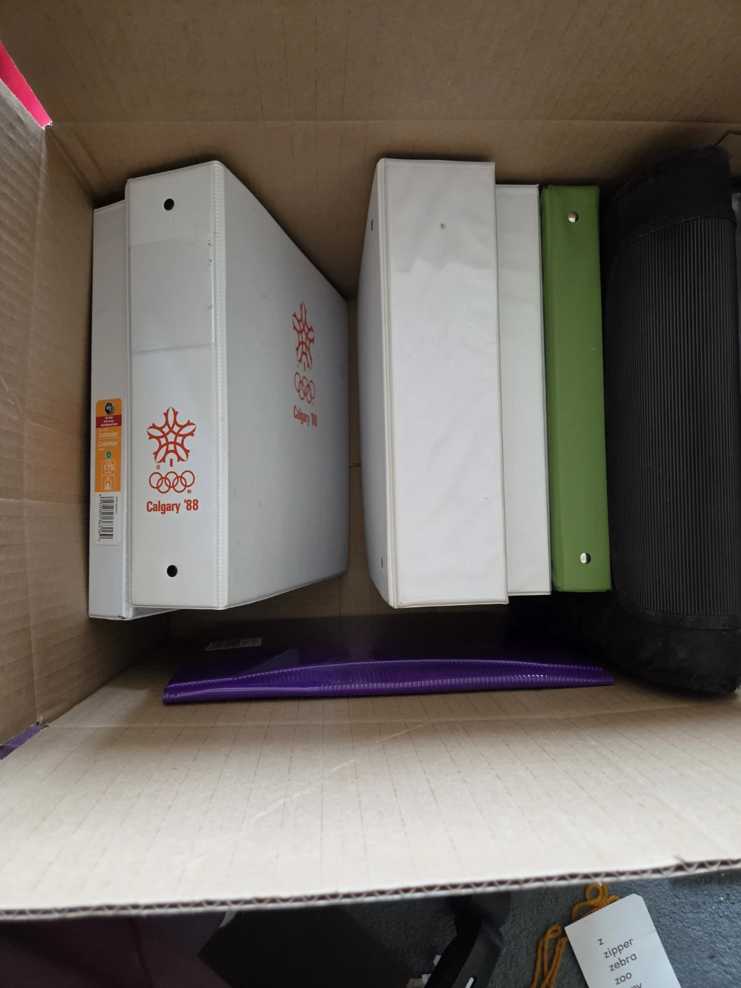 Assorted binders