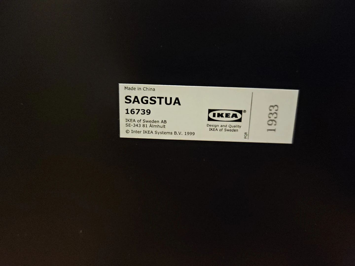 IKEA SAGSTUA Black Metal Bedframe Twin - photo 4