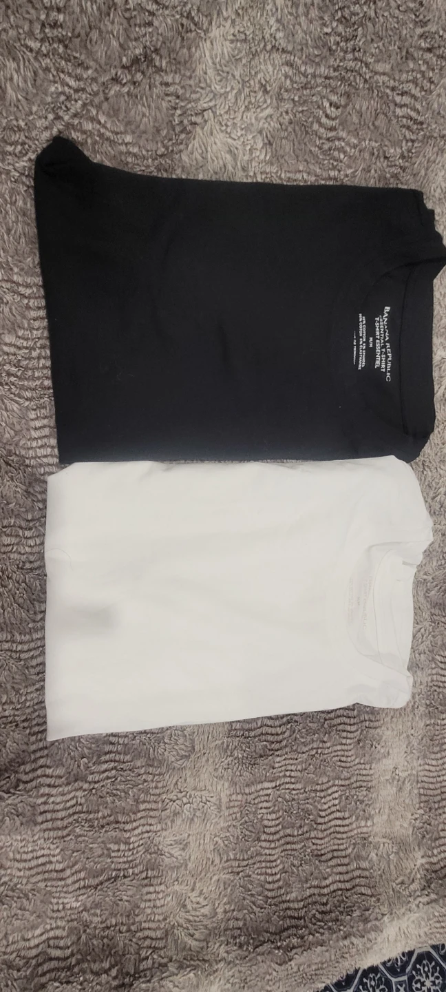 Banana Republic Essential T-Shirt - Black & White - Size M - photo 2