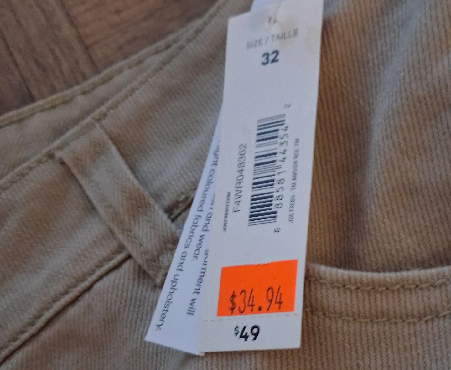 Joe Fresh women's  Pants Size 32 - photo 2