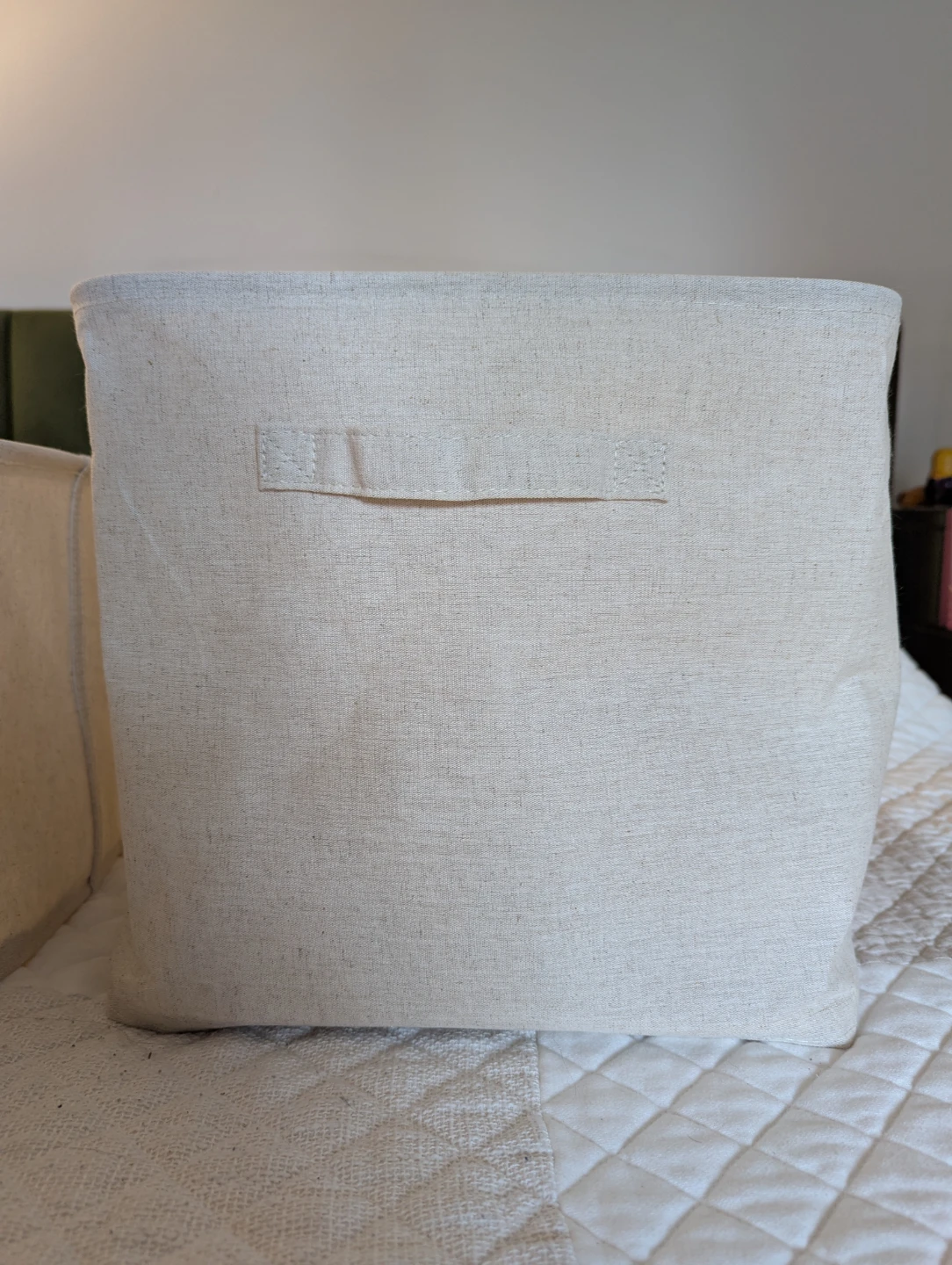 (Set of 5) MUJI Polyester Linen Soft Box Storage Bins - photo 4