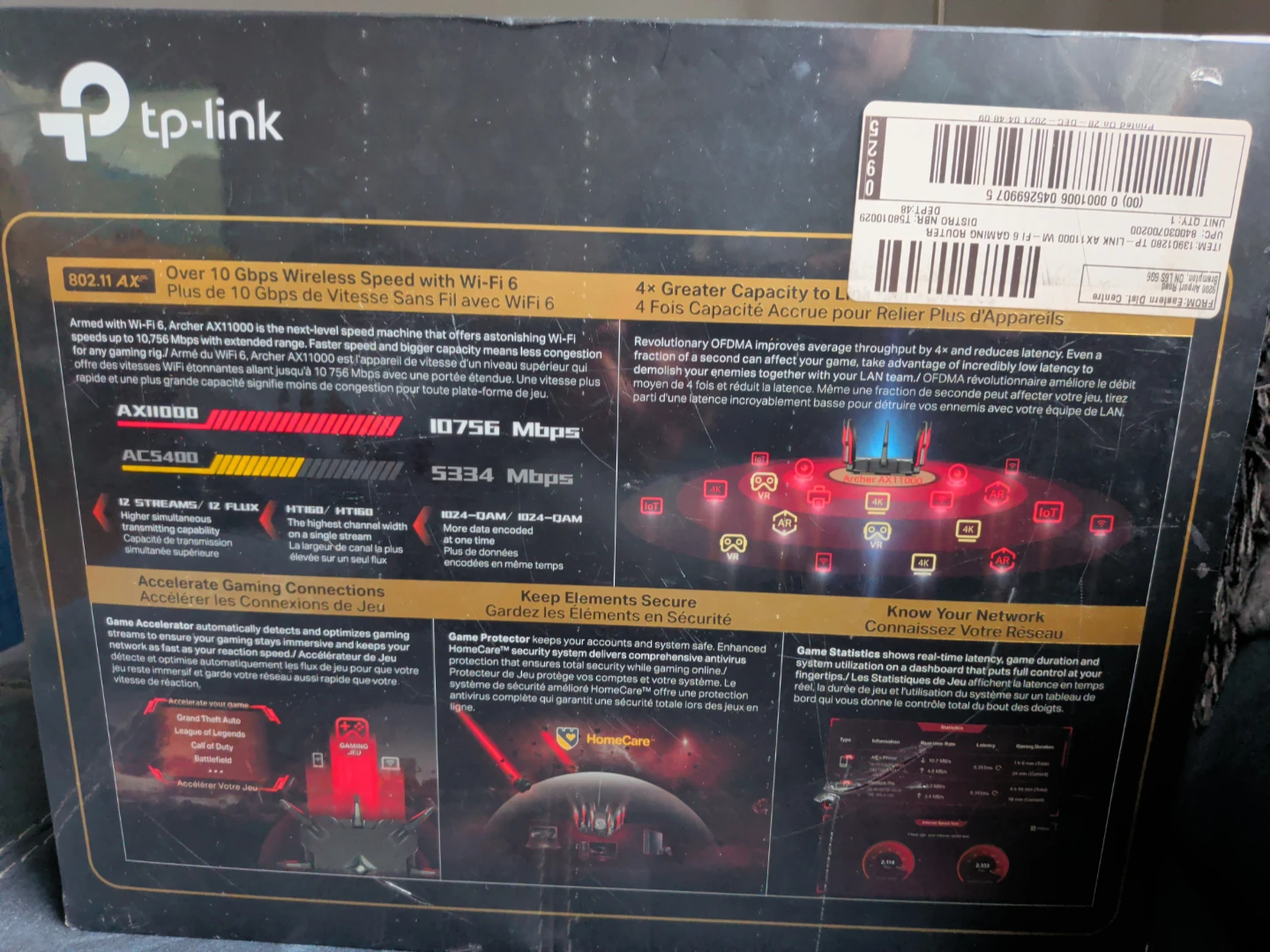 TP-Link AX11000 Next-Gen Tri-Band Gaming Router - photo 3