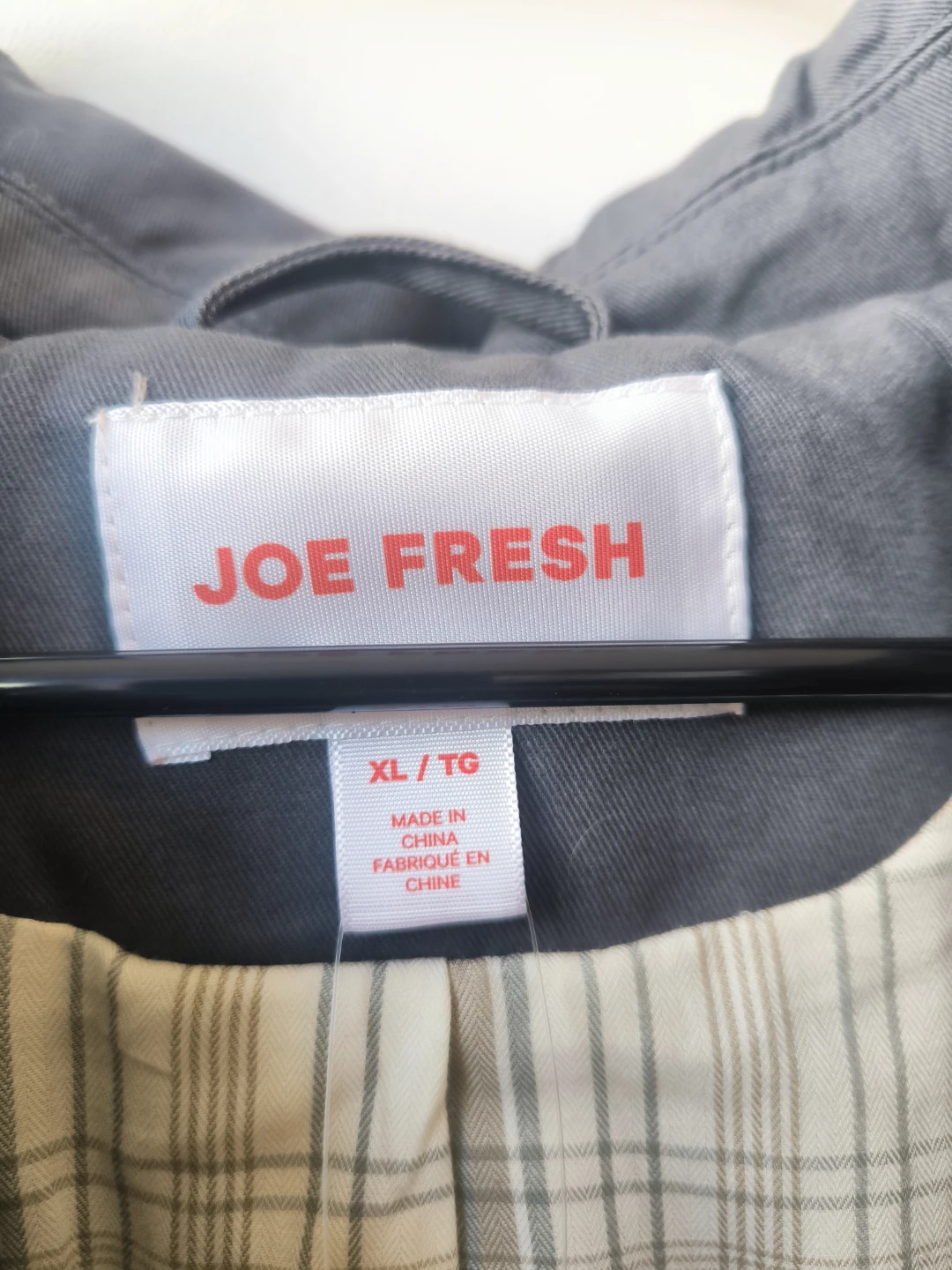 Joe Fresh Gray Trench Coat XL - photo 3
