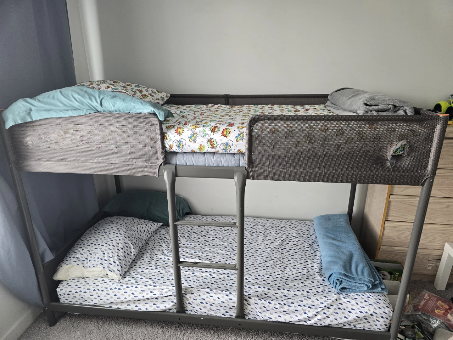 Kids Bunk Bed with Guard Rails