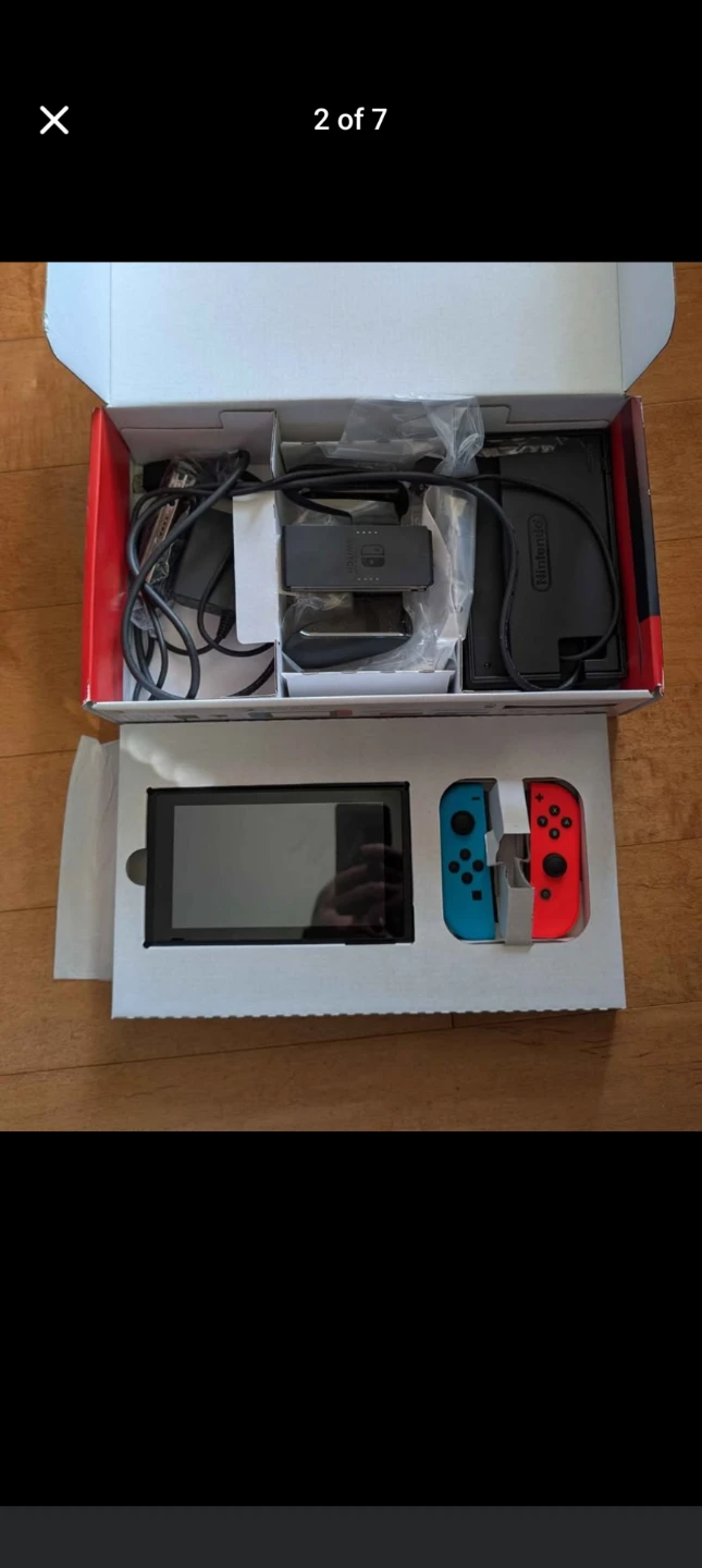 Nintendo Switch Console - Blue/Red - photo 2