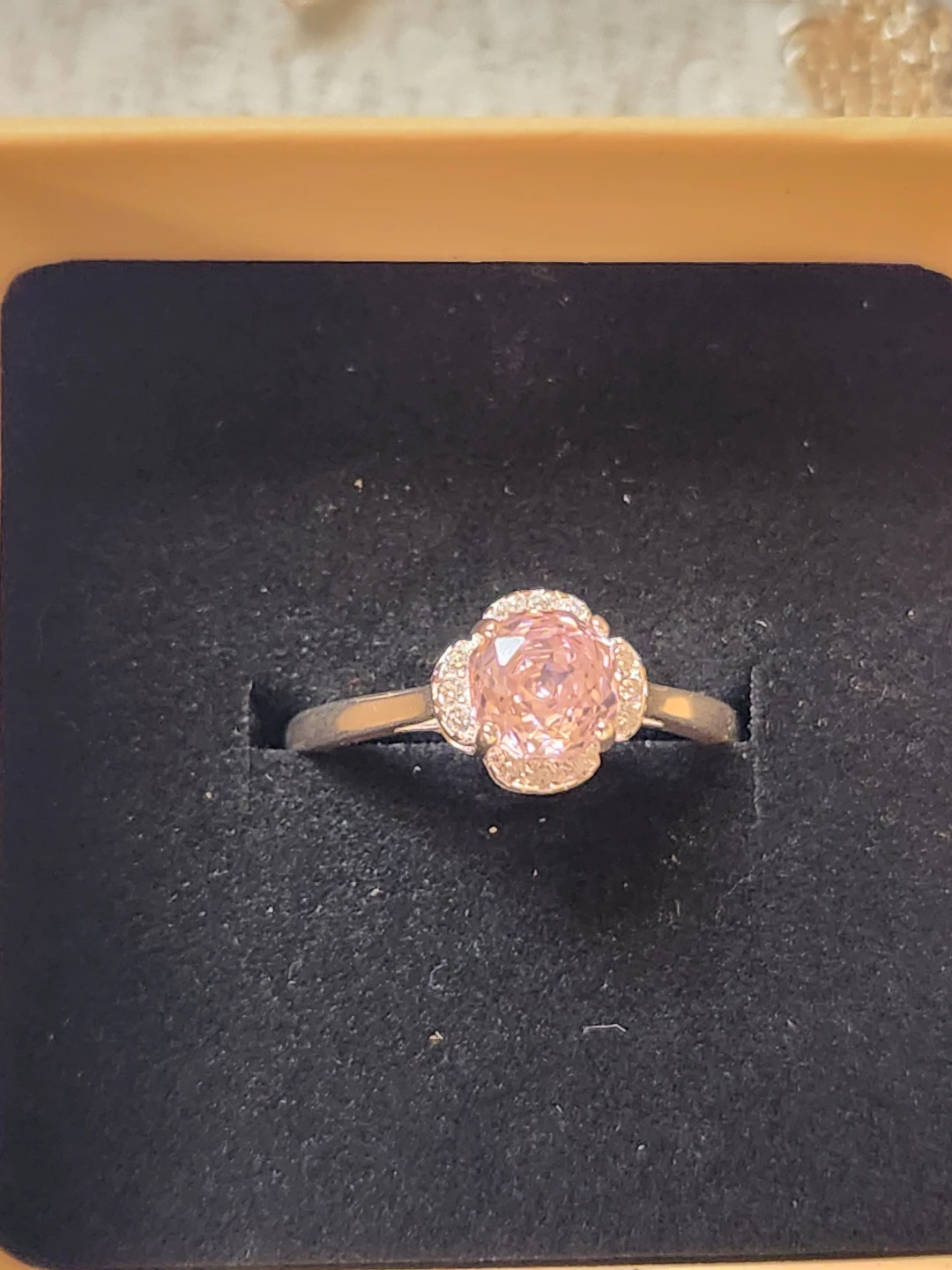 Pink Gemstone Ring with Accent Stones - photo 2
