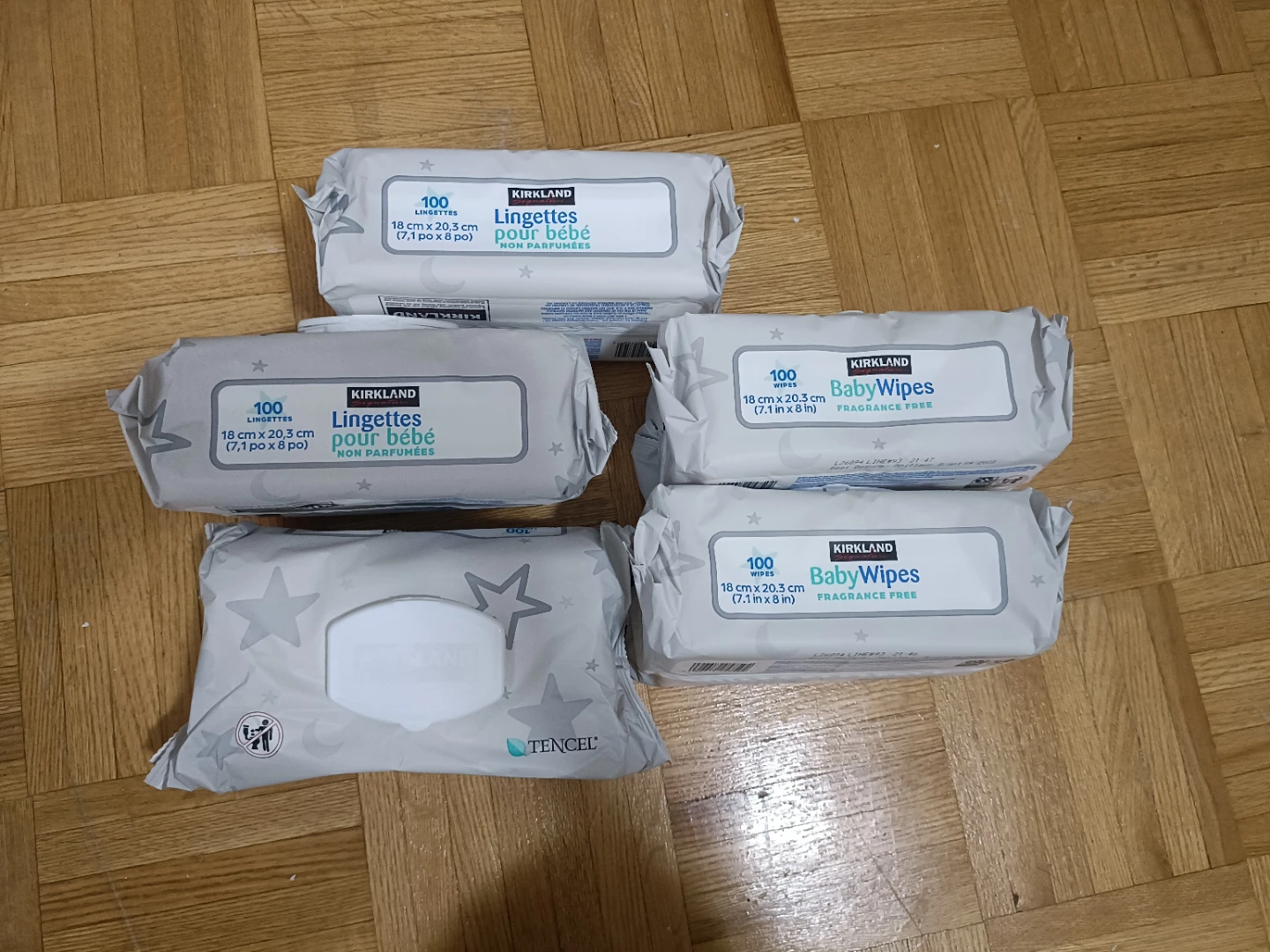 Kirkland Signature Baby Wipes - Fragrance Free (5 Packs)