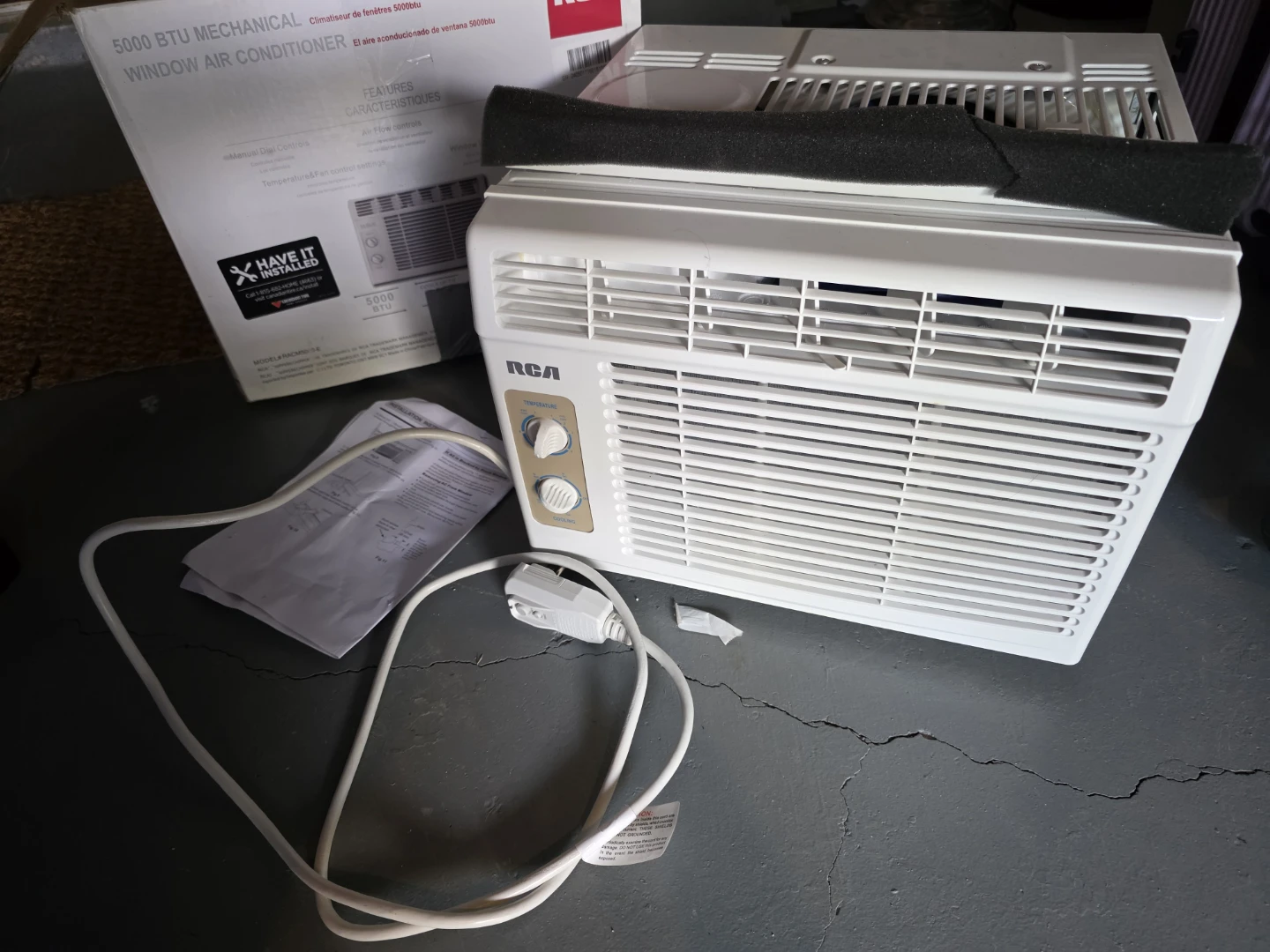 RCA 5000 BTU Mechanical Window Air Conditioner