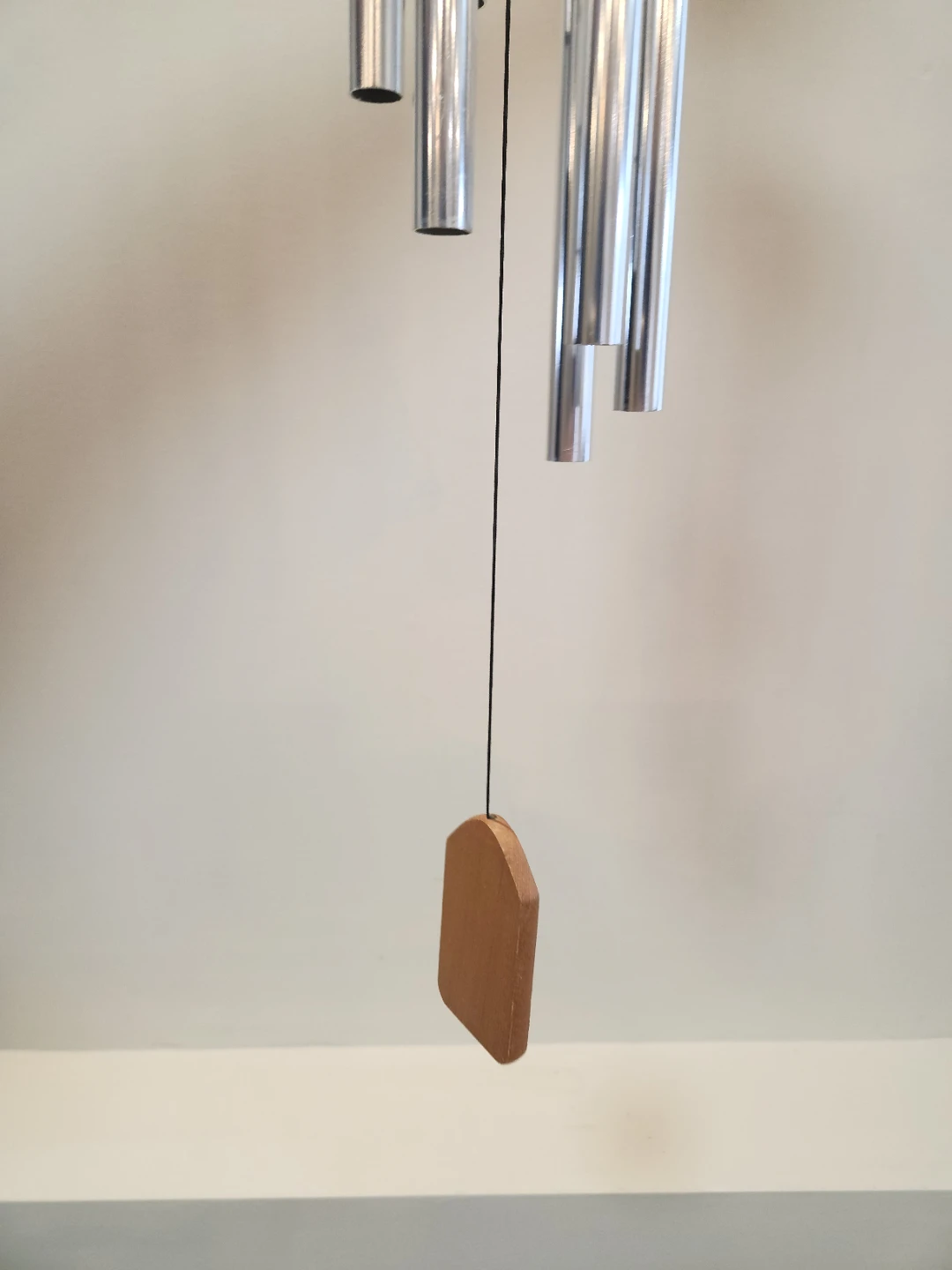 Wind Chimes with Metal Tubes and Wooden Top 27"
