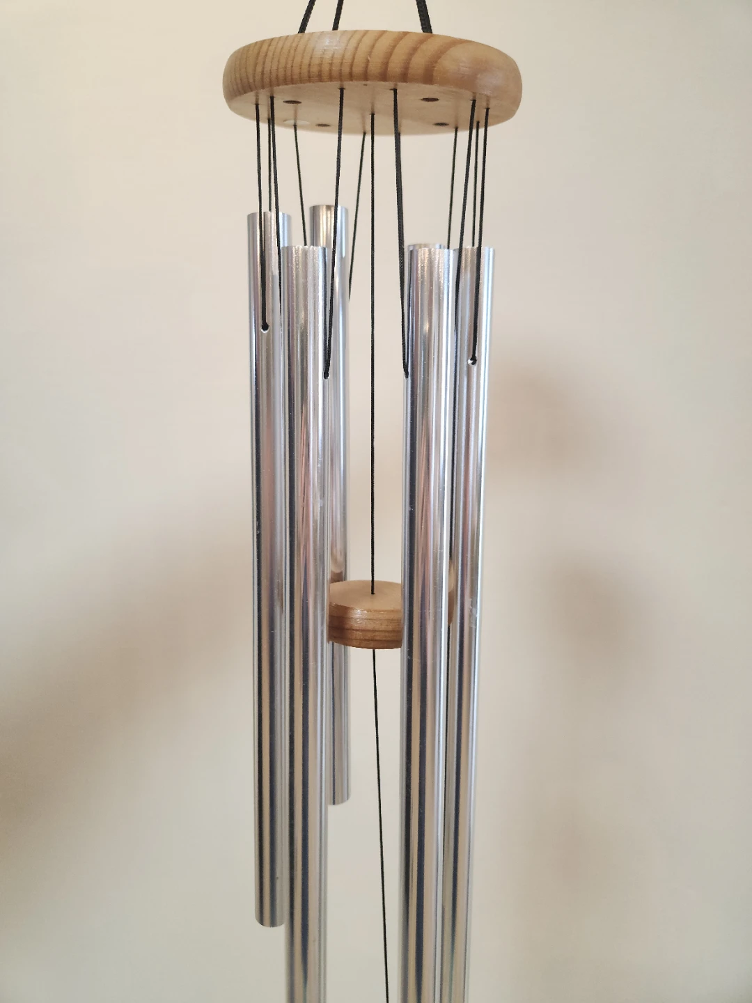 Wind Chimes with Metal Tubes and Wooden Top 27" - photo 2