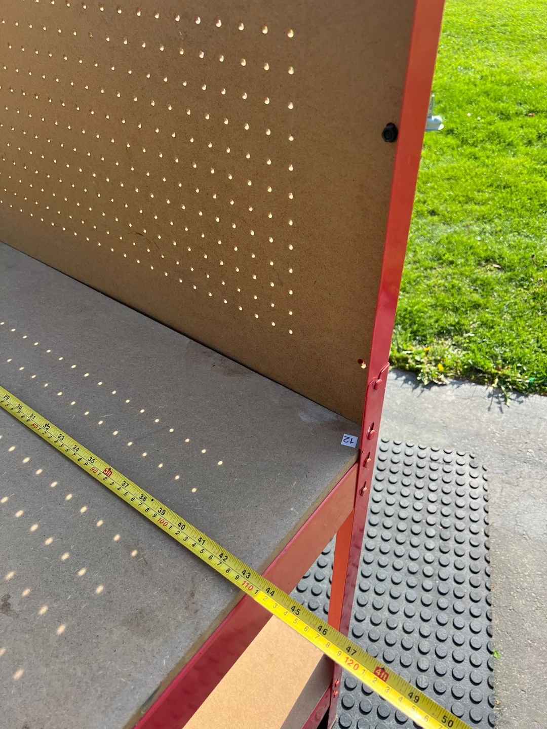 Jobmate Red Workbench with Pegboard - photo 5