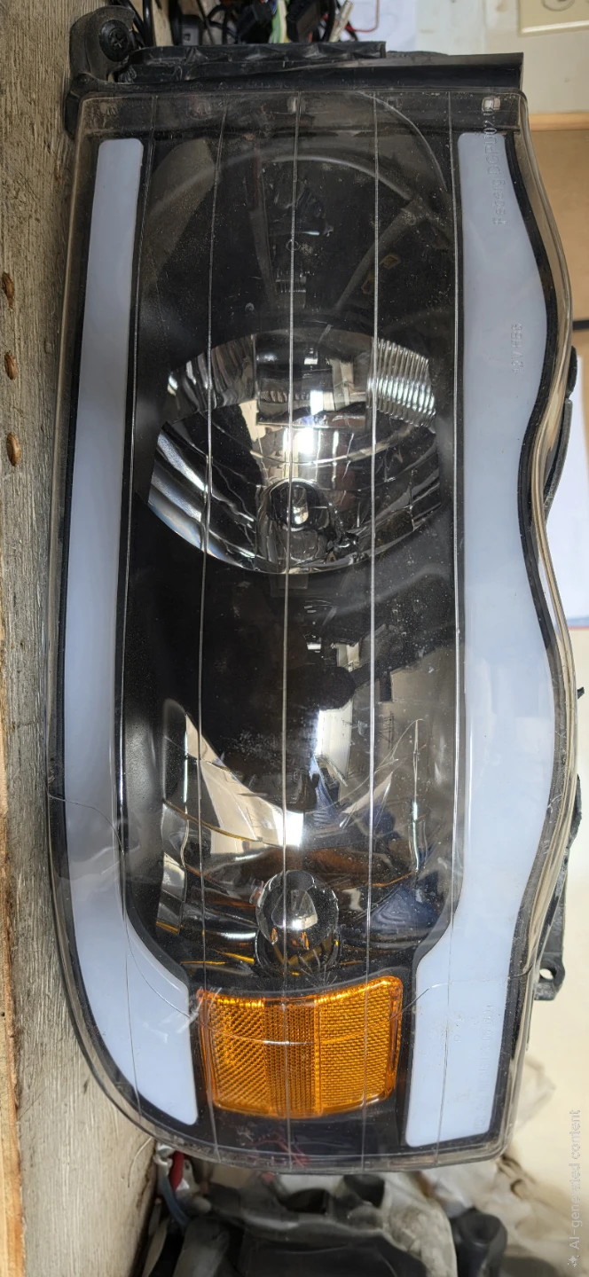 02-05 Dodge ram headlights with led bars - photo 5