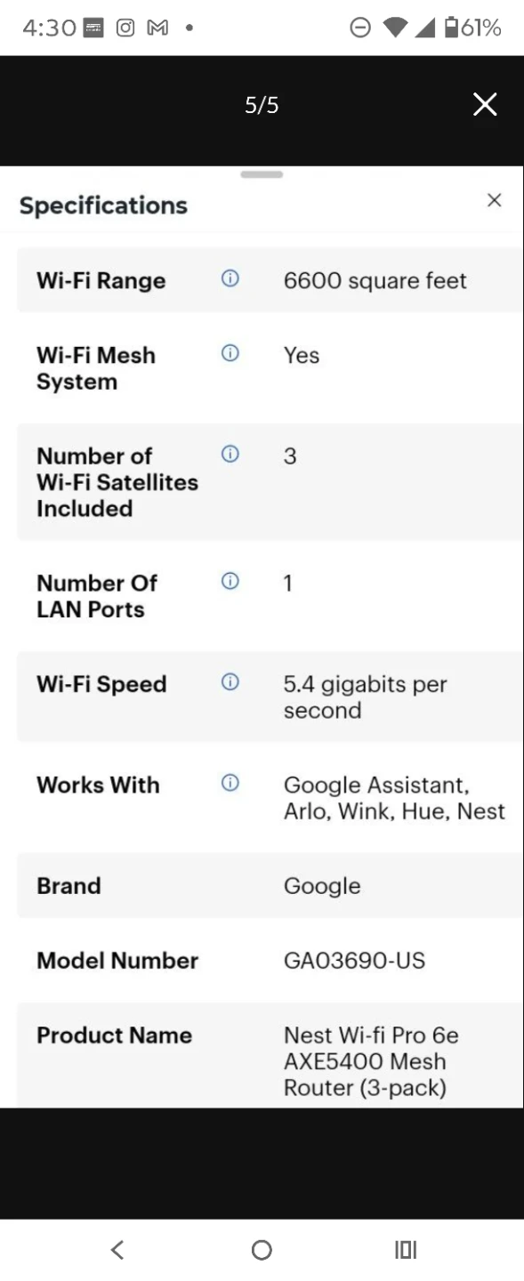 Google Nest Wifi Pro 6E Mesh Router (3-pack) - photo 4
