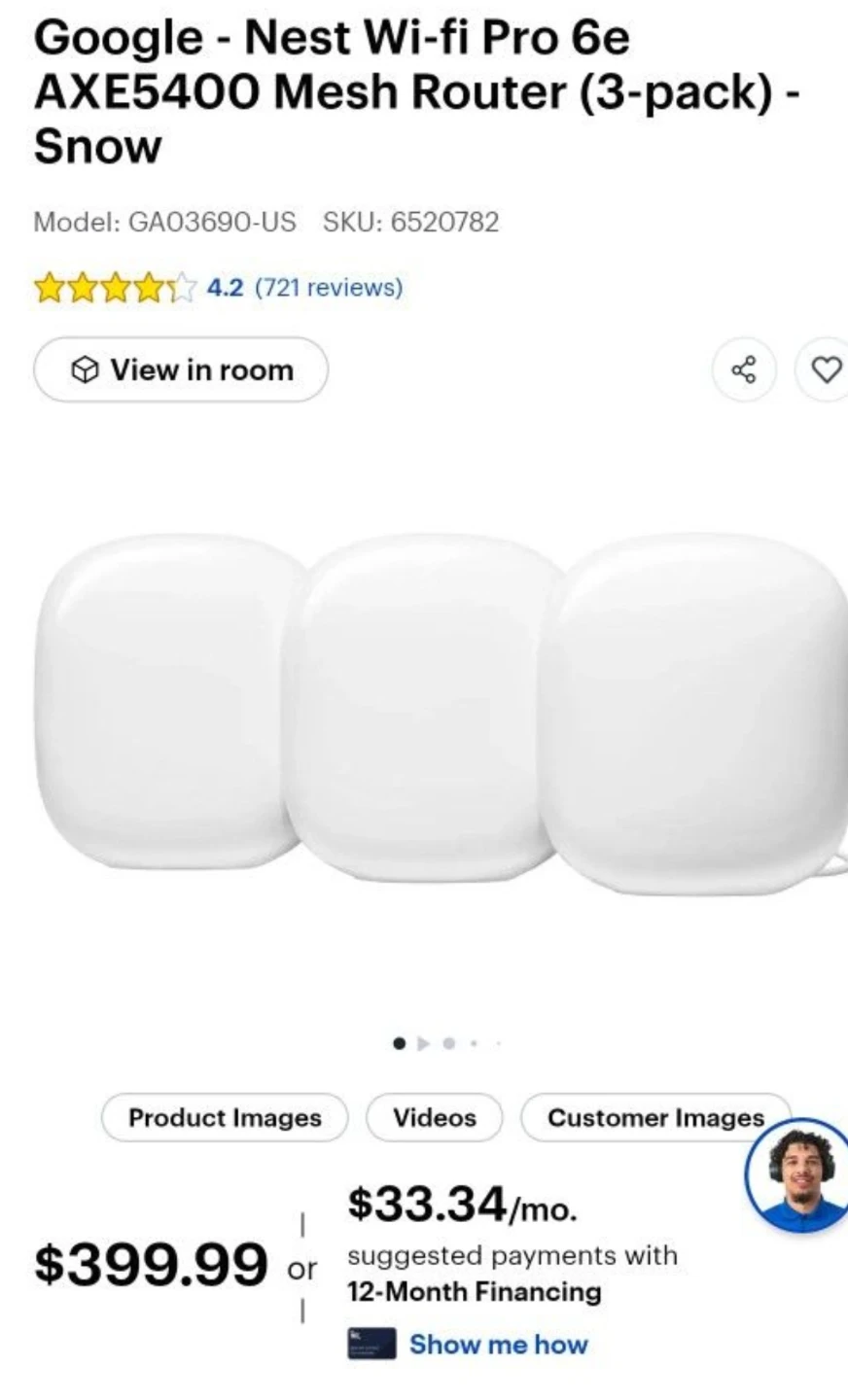 Google Nest Wifi Pro 6E Mesh Router (3-pack) - photo 5
