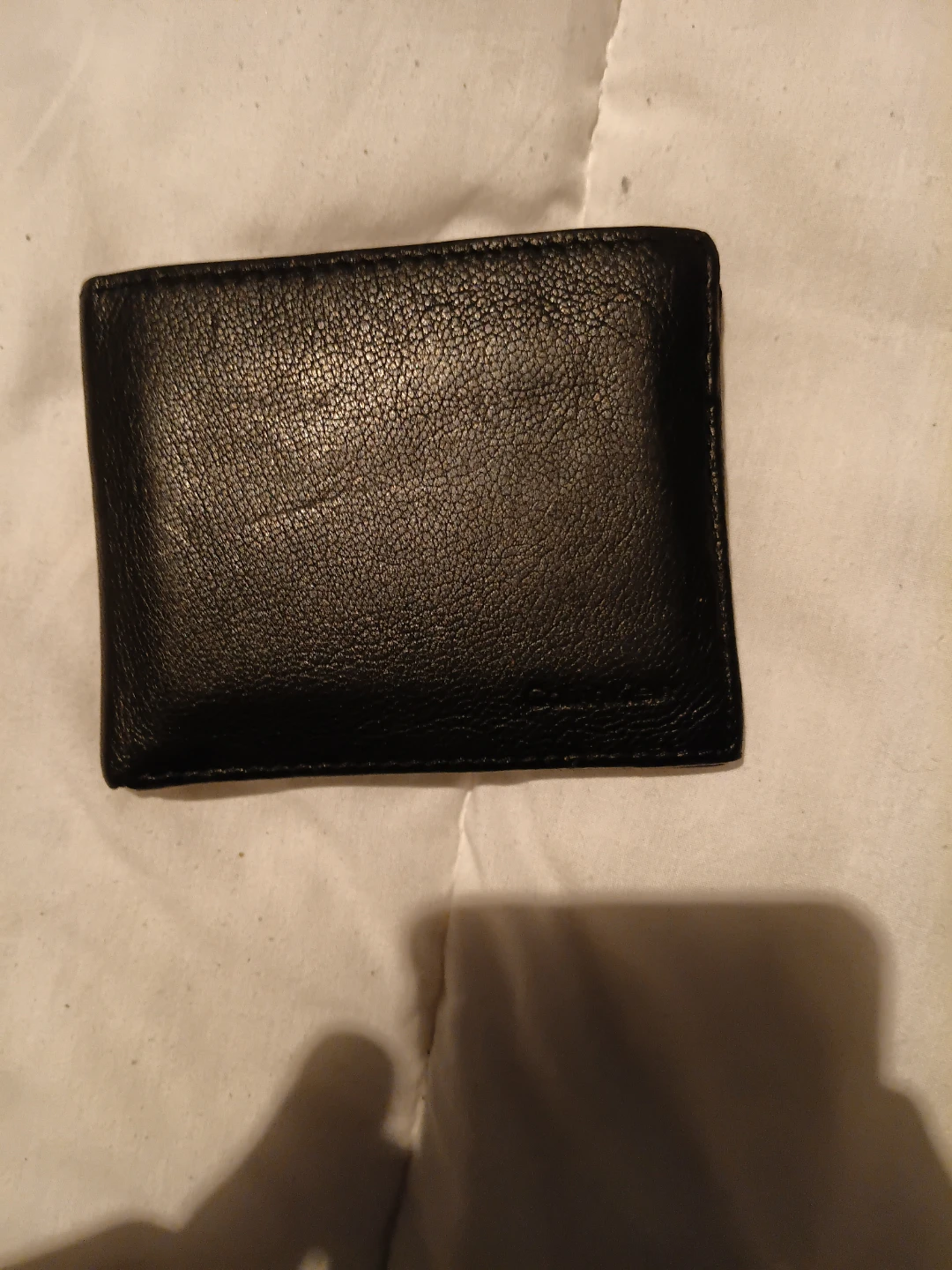 Calvin Klein Black Leather Bifold Wallet