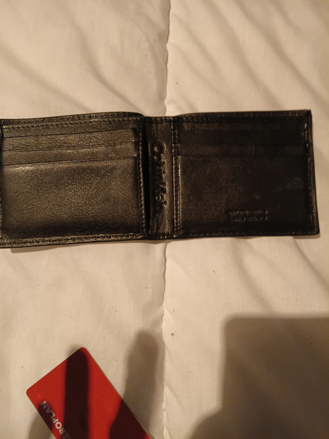Calvin Klein Black Leather Bifold Wallet - photo 2