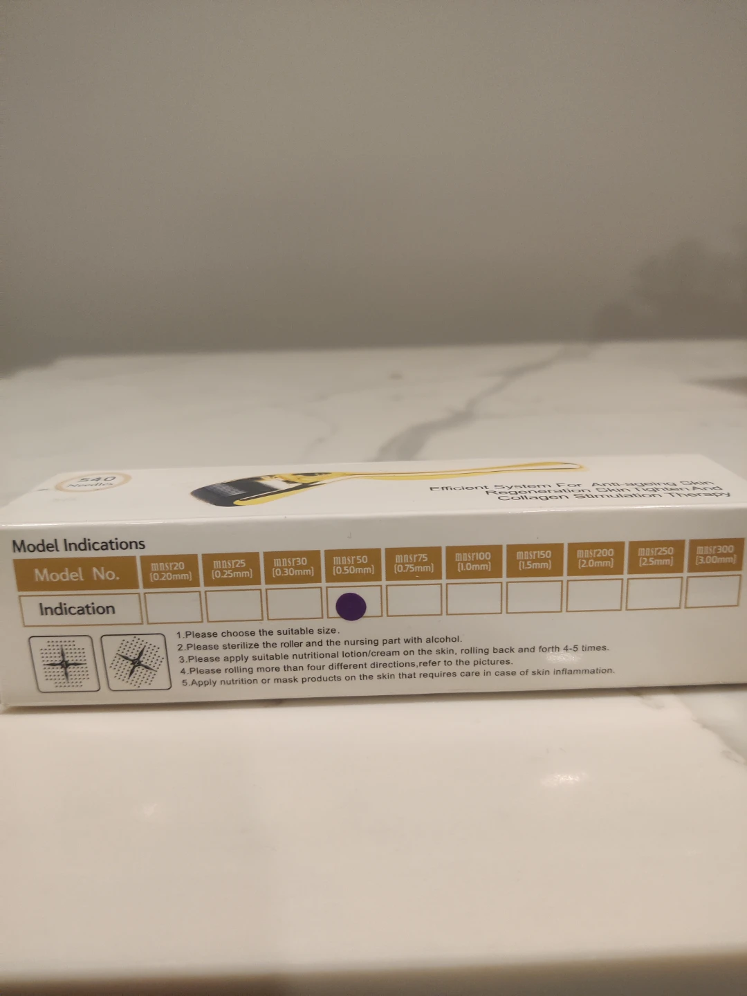 Derma Roller 540 Needles for Anti-ageing Skin Regeneration - photo 2