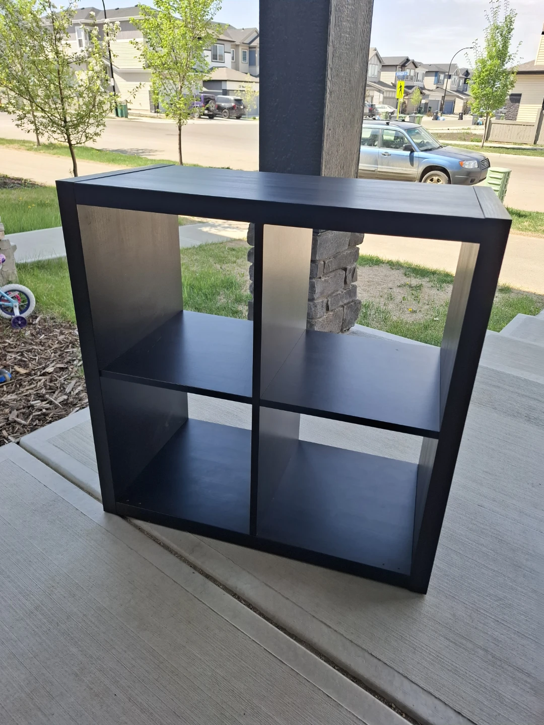 Dark 4-Cube Storage Shelf - photo 2