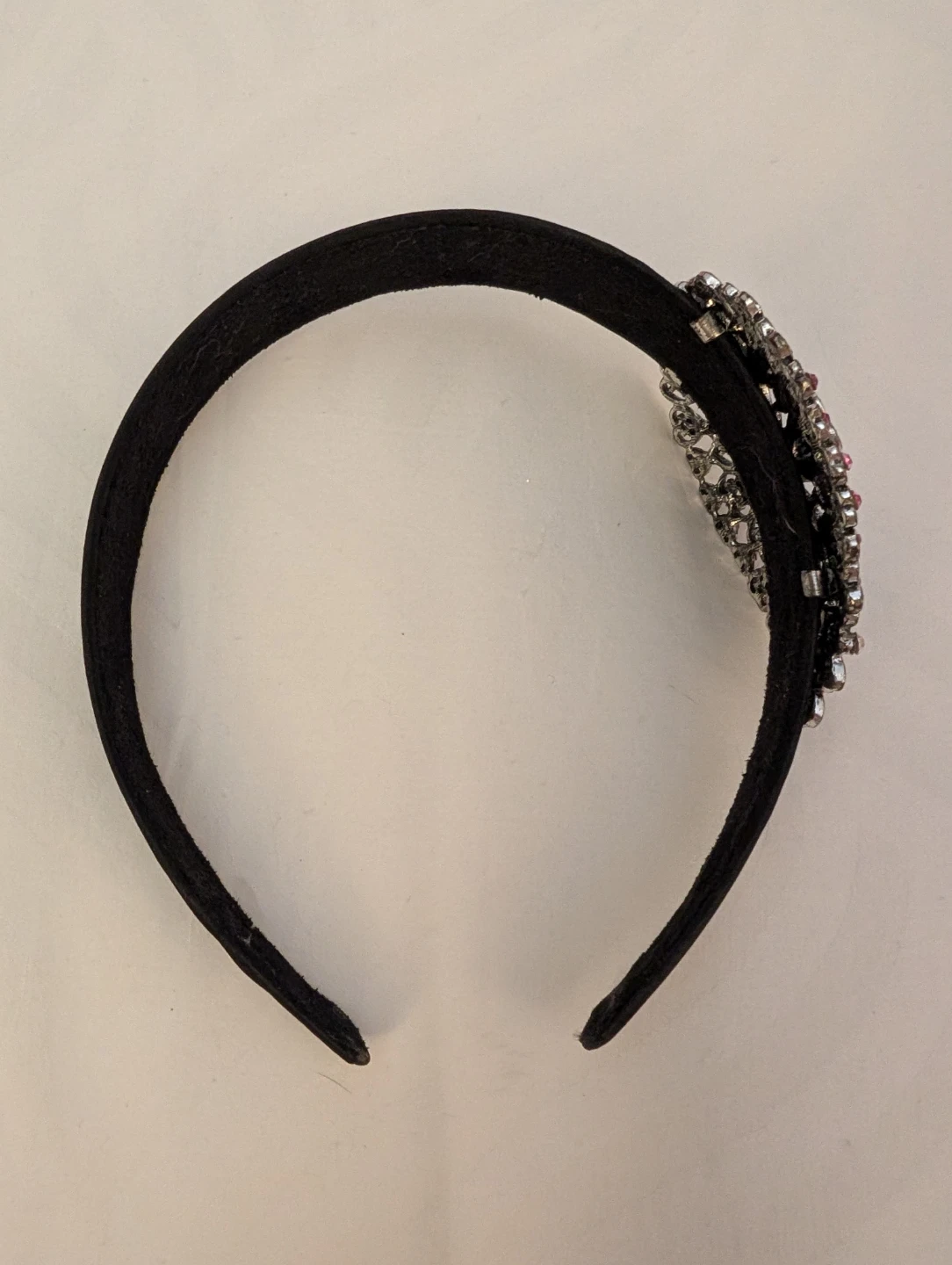 Sparkly Black Headband with Rhinestone Embellishment - photo 2