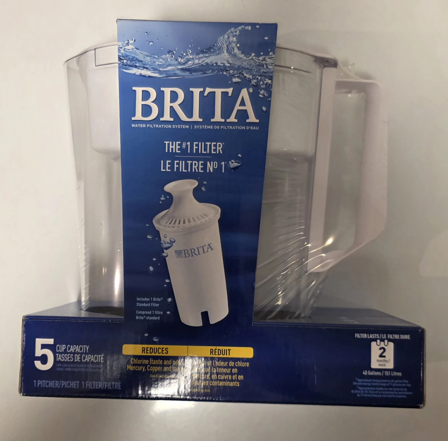 Brita Standard Water Filter Pitcher - White - photo 4