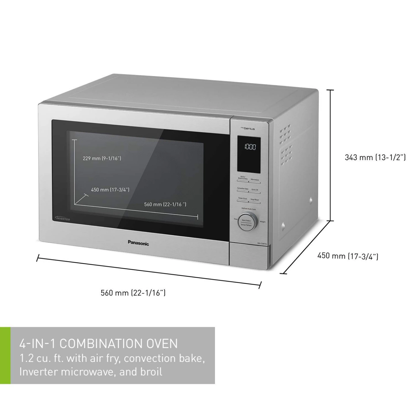 Panasonic NN-CD87KS Convection Microwave Oven - photo 3