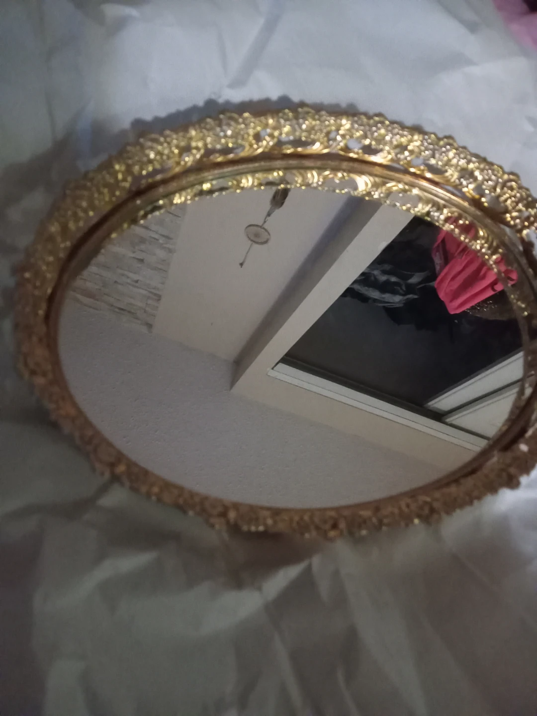 Vintage Decorative Mirrored Vanity Tray