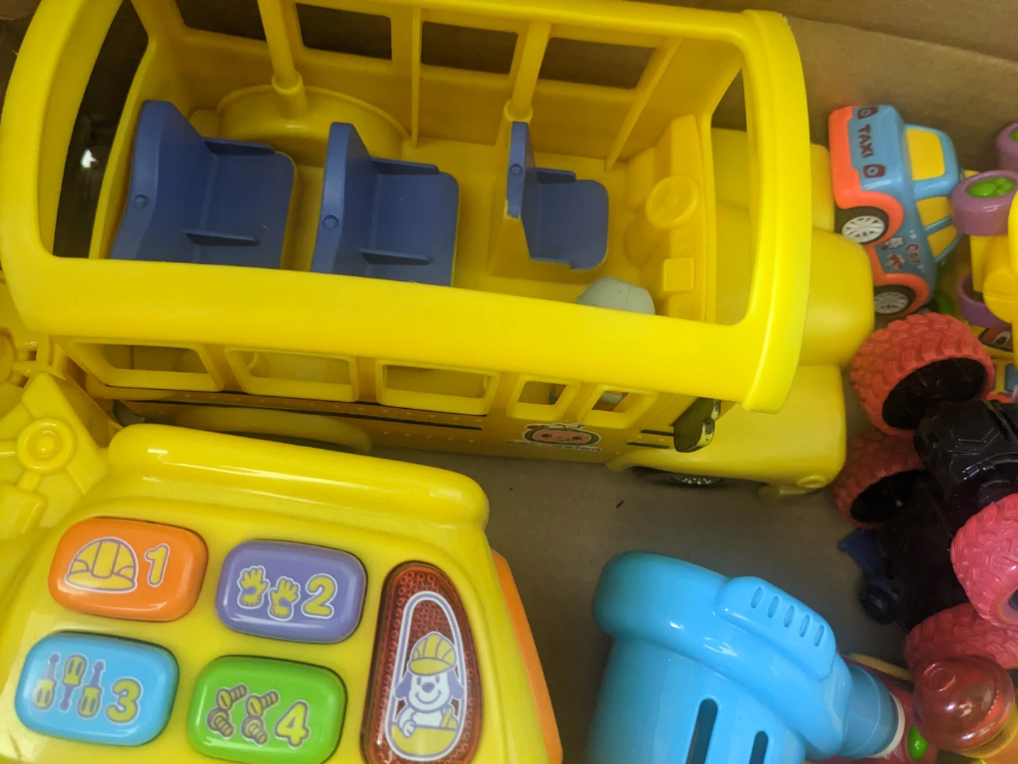 VTech Push & Pop Bulldozer and other toy vehicles - photo 5