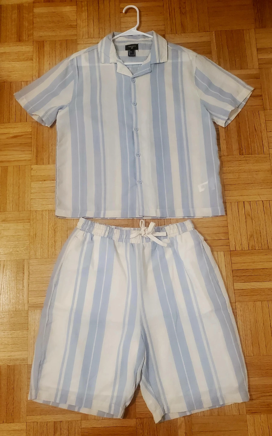 Forever 21 Striped Shirt and Shorts Set