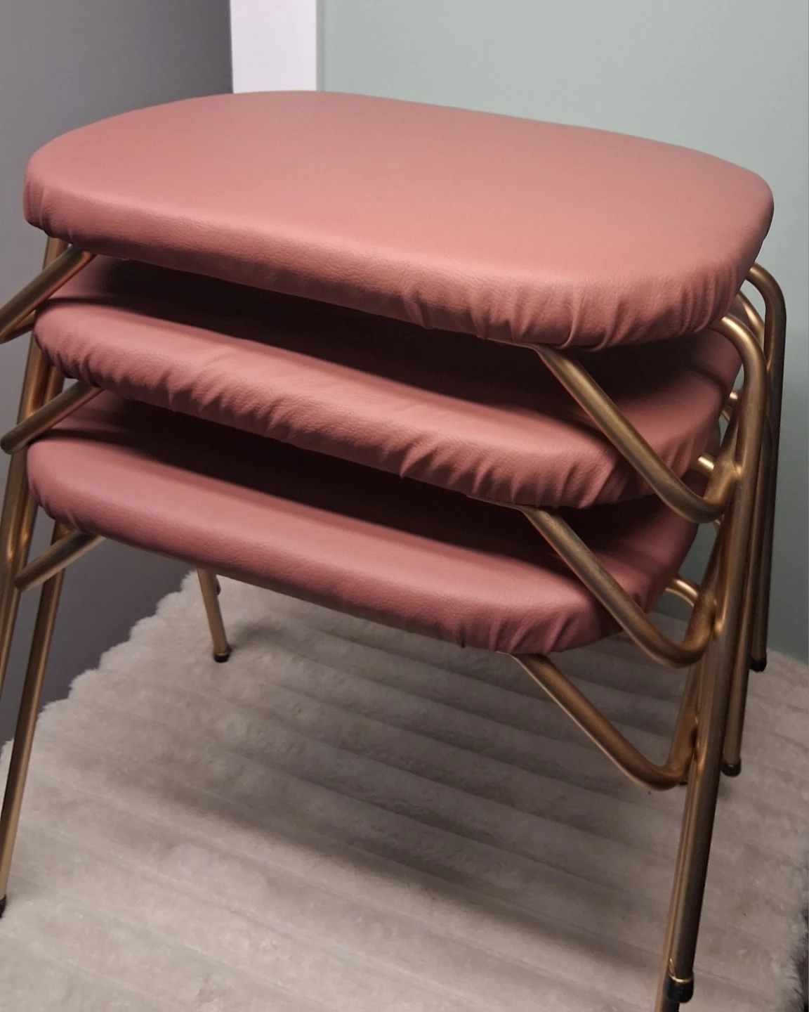 Vintage stacking stools unique design