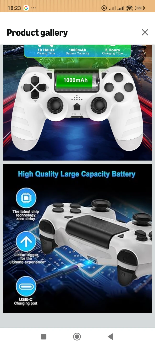 DYONDER Wireless Game Controllers for PS4 (2 Pack) - photo 5