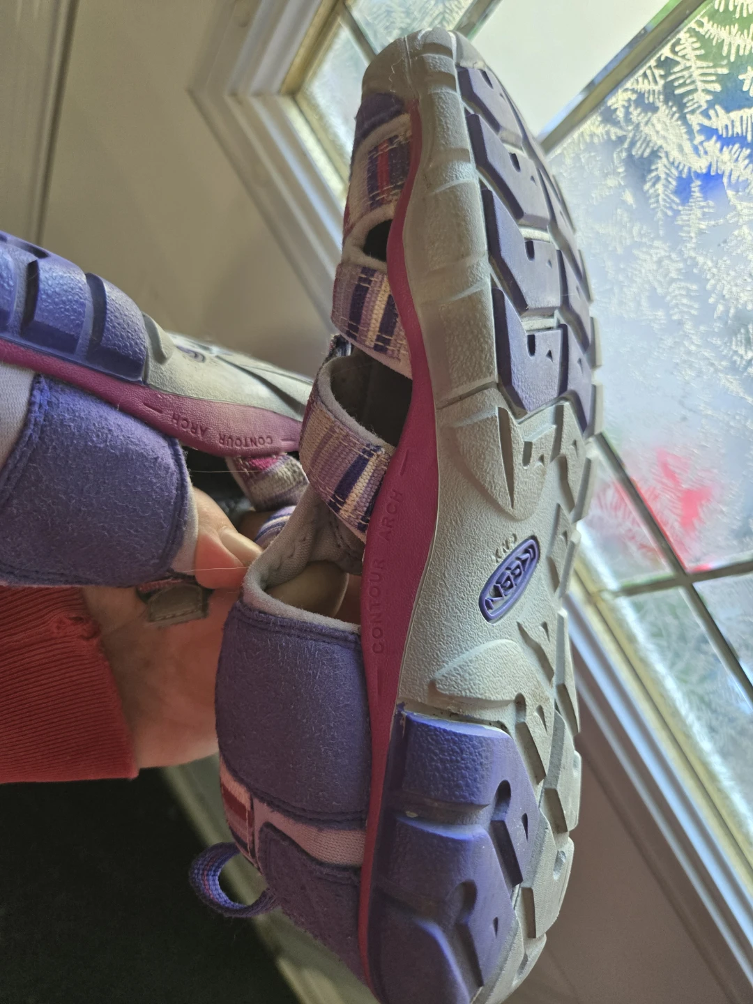 KEEN Kids' Newport H2 Sandals Purple/Grey Size 5 Youth - photo 2