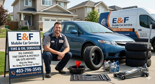 E&F Mobile Car Service - Tire & Oil Services