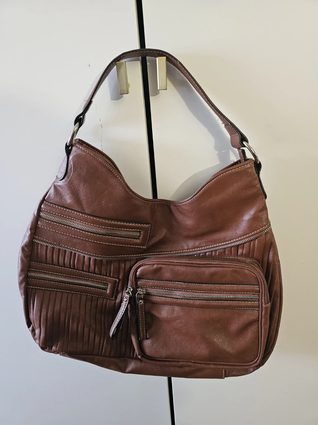 Brown Leather Shoulder Bag