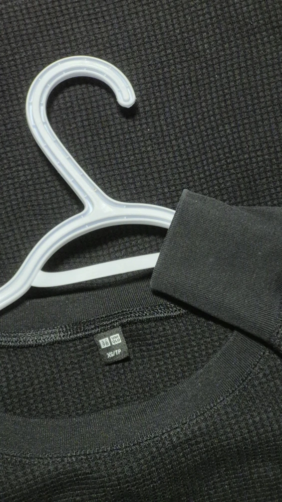 Black Waffle Knit Long Sleeve - photo 3