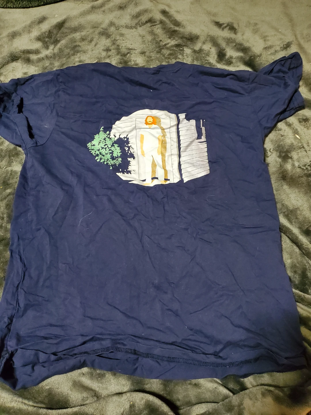 Navy Blue "INSIDE" Graphic T-Shirt