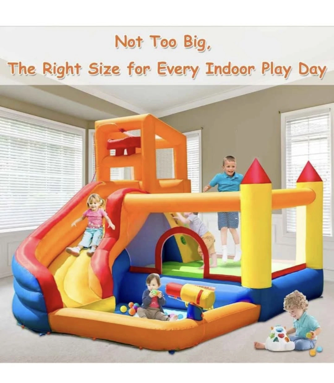 Huakastro Inflatable Water Slide Bouncy Castle for Kids - photo 4