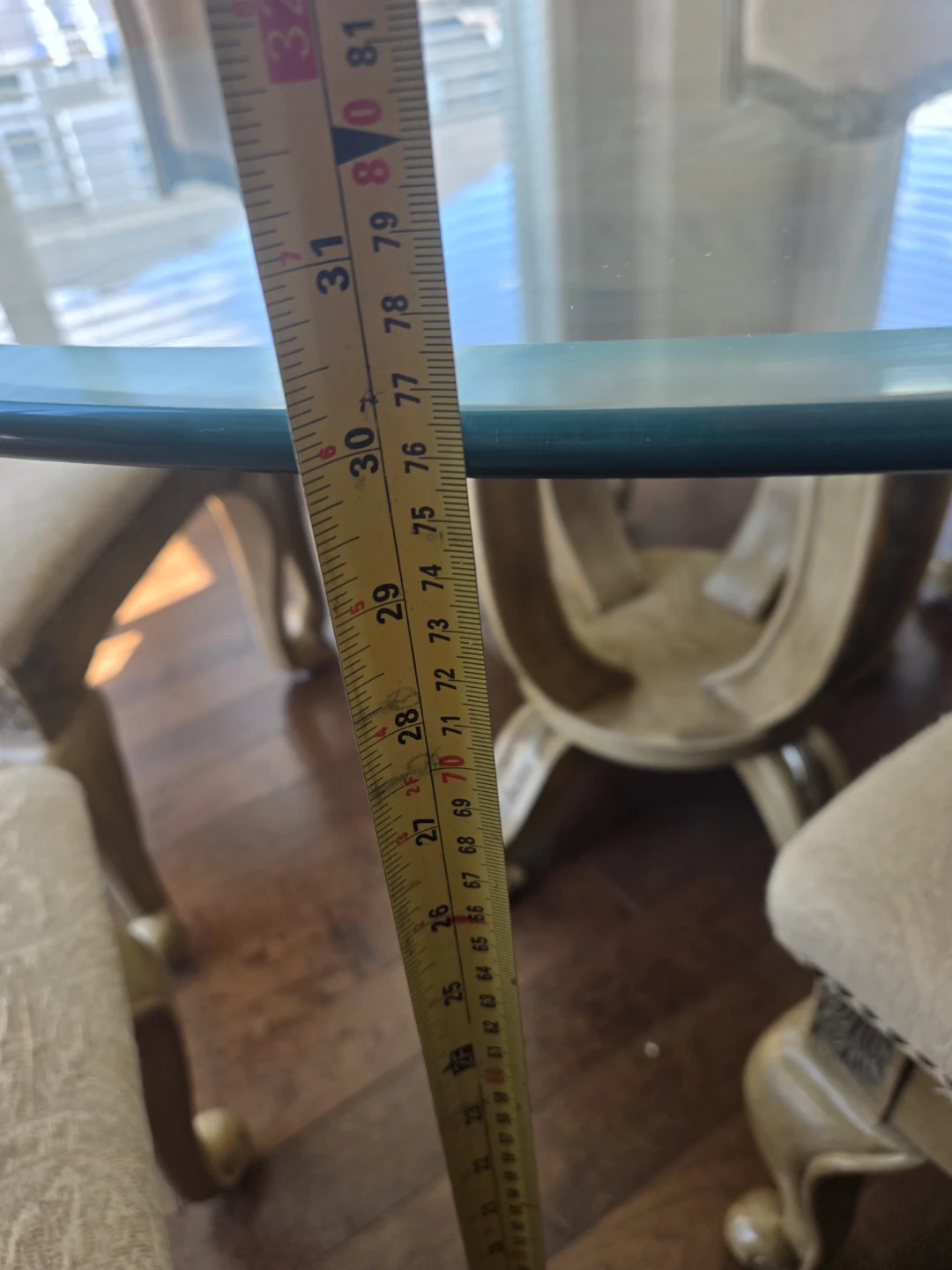 glass Dining Chairs and table (Set of 6) - photo 2