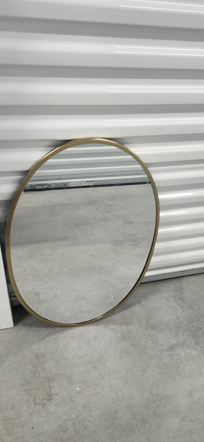 Metal frame wall mirror - photo 2