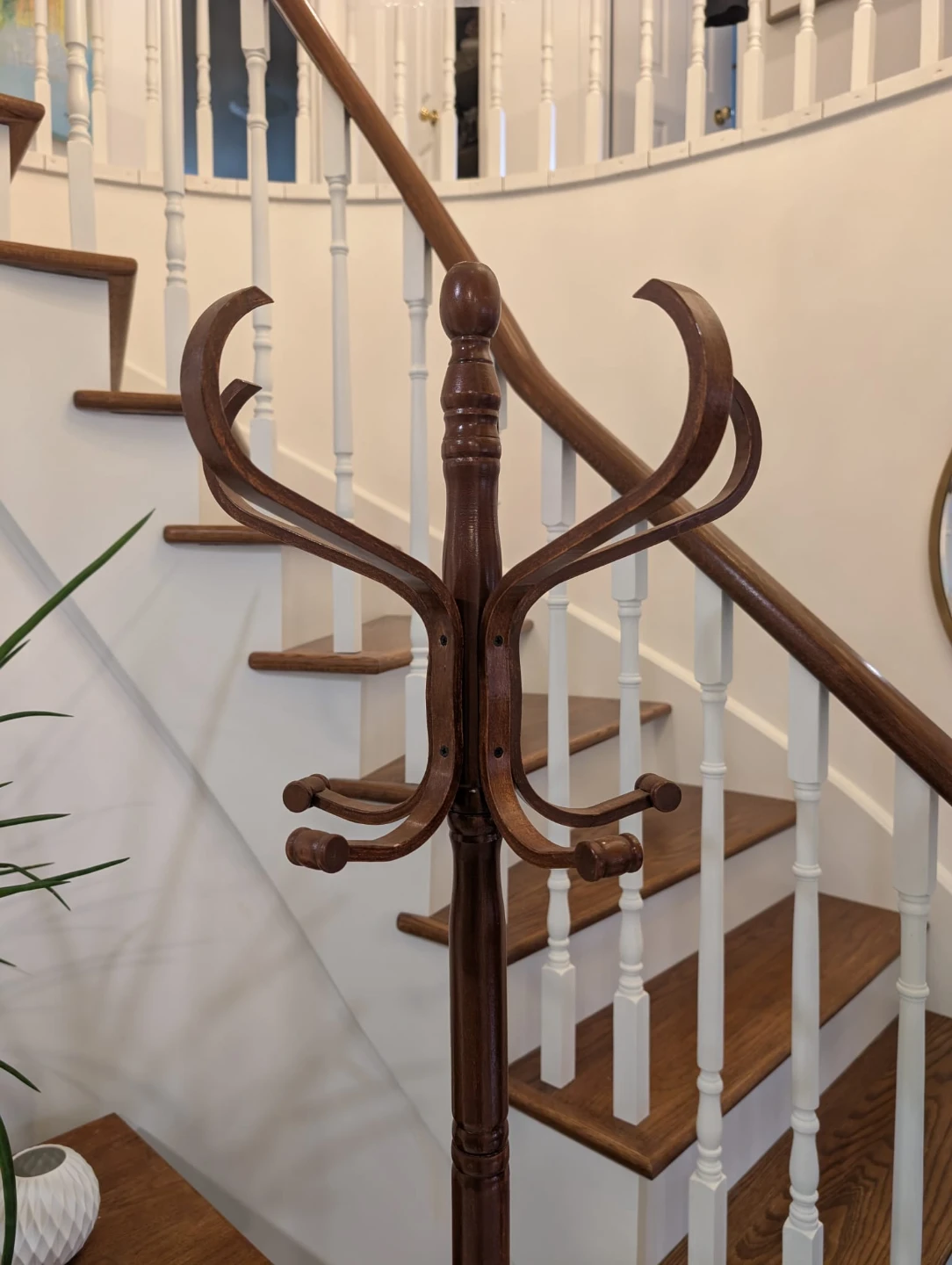 Vintage Bentwood Thonet Style Coat Hat Rack - photo 2