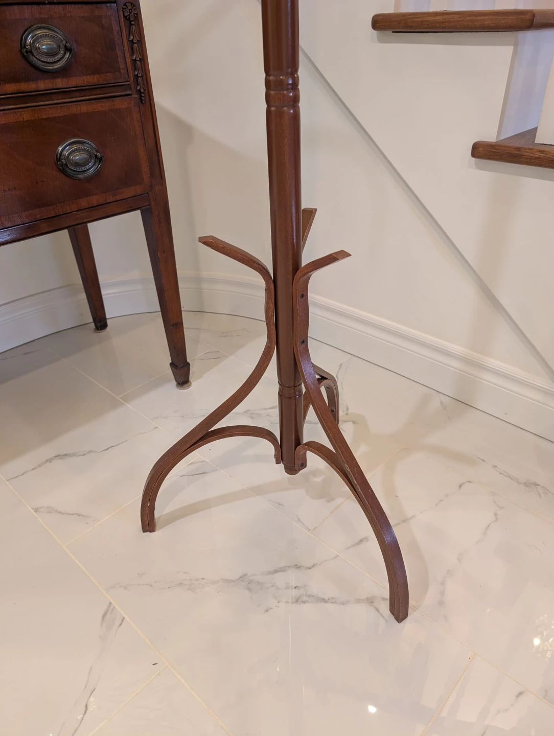 Vintage Bentwood Thonet Style Coat Hat Rack - photo 4