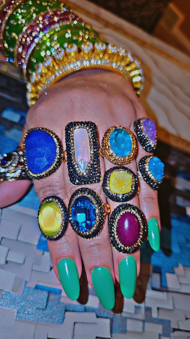 Turkish rings with semi precious Gemstone