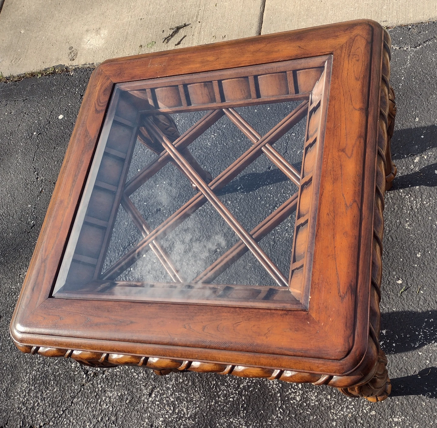 Wood and Glass End Tables - photo 3